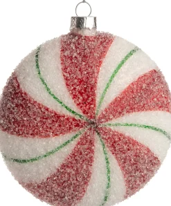 Best  Weihnachtskugel Elvia weiß / rot D 10 cm Weihnachtskugeln & -Anhänger