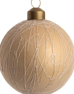  Weihnachtskugel Emily gelb D 8 cm Weihnachtskugeln & -Anhänger