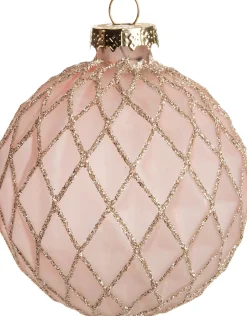 Best  Weihnachtskugel Glena rosa D 8 cm Weihnachtskugeln & -Anhänger