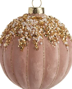  Weihnachtskugel Gwenne beige / sand D 8 cm Weihnachtskugeln & -Anhänger