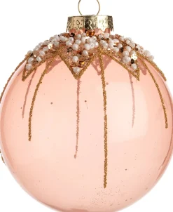  Weihnachtskugel Kenda rosa / semitransparent D 8 cm Weihnachtskugeln & -Anhänger