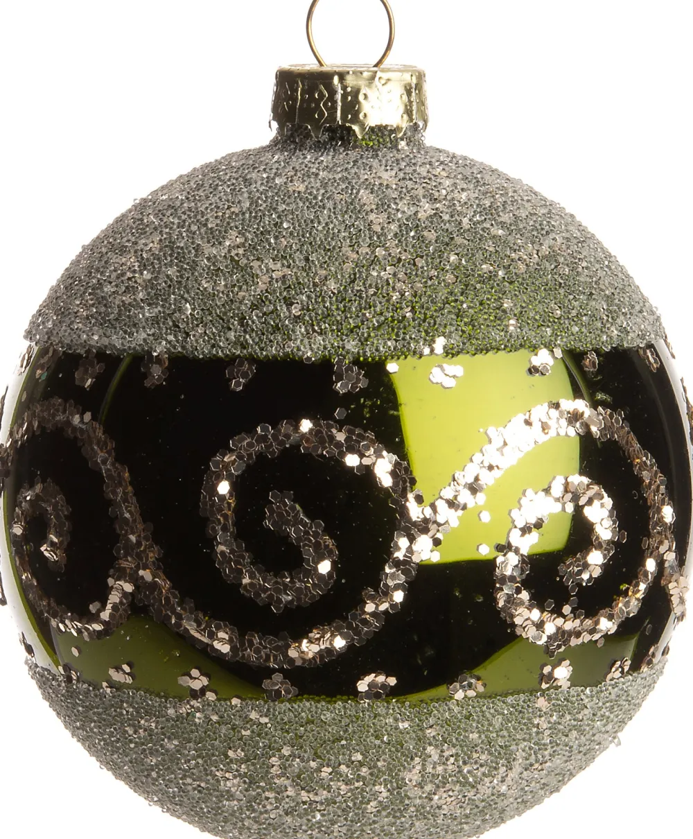 Weihnachtskugel Kacy grün D 8 cm Weihnachtskugeln & -Anhänger