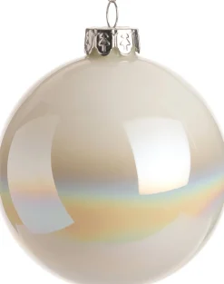 Best  Weihnachtskugel Lavia weiß D 8 cm Weihnachtskugeln & -Anhänger