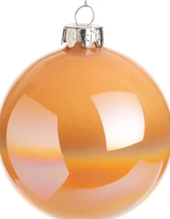 Best  Weihnachtskugel Lavia orange D 8 cm Weihnachtskugeln & -Anhänger