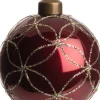  Weihnachtskugel Laurie bordeaux D 8 cm Weihnachtskugeln & -Anhänger