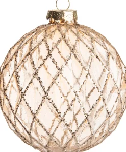 Best  Weihnachtskugel Rauten Missy gold D 10 cm Weihnachtskugeln & -Anhänger