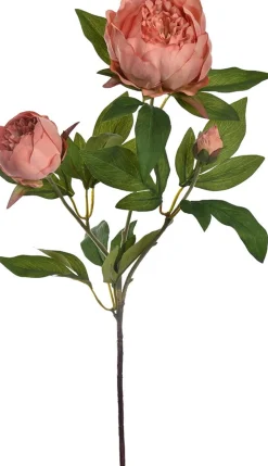 Outlet Jasaco Pure Kunstblume Pfingstrose 72 cm orange rosa Kunstblumen