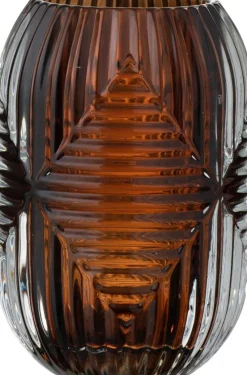 Online J-Line Teelichthalter Line braun D 9 H 13 cm Teelichthalter