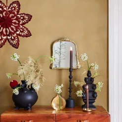 Online J-Line Vase Miki gold 24 x 5 x 24 cm Vasen & Krüge|Blumentöpfe & Pflanzgefäße