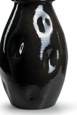 Clearance Jodeco Vase Dots schwarz D 23 H 30 cm Blumentöpfe & Pflanzgefäße|Vasen & Krüge