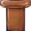 Online Jodeco Vase mit Fuß Charles braun D 17 H 25 cm Vasen & Krüge|Blumentöpfe & Pflanzgefäße