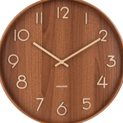 Hot Karlsson Wanduhr Pure natur 43 x 42 x 5 cm Uhren