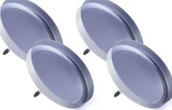 Hot Kerzenhalter Teller mit Dorn D 8 cm silber 4 St. Teelichthalter|Weihnachts- & Adventsdeko