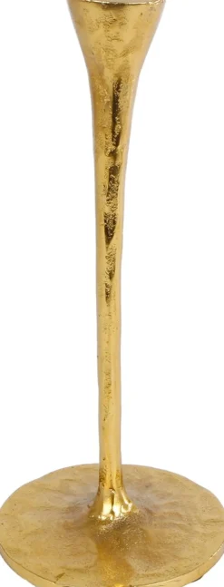 Outlet Kerzenständer Aaron gold D 11,5 H 26,5 cm Kerzenständer