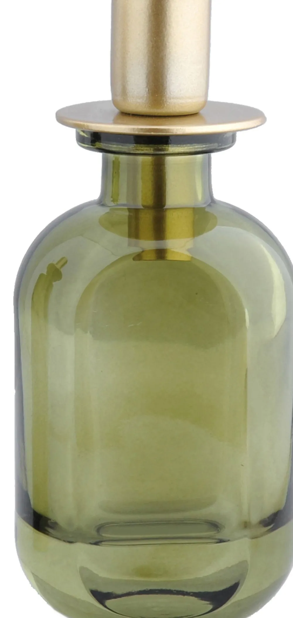 Outlet Kerzenständer Langford grün rund 7 x 7 x 15 cm Kerzenständer