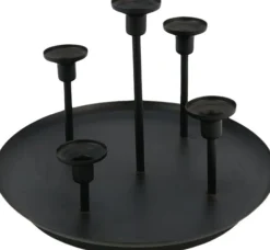 Sale Kerzenständer schwarz D 33 H 23 cm Dekoschalen & -Teller