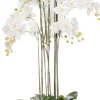 Kunstpflanze Orchidee (Phalaenopsis) in Topf 60 x 70 x 110 cm weiß Kunstpflanzen
