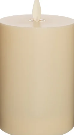 Sale LED Kerze Outdoor mit beweglicher Flamme creme D 8 H 11 cm Led Kerzen