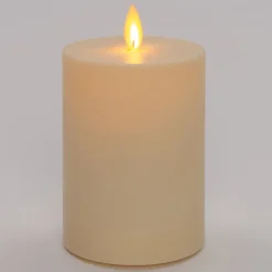 Sale LED Kerze Outdoor mit beweglicher Flamme creme D 8 H 11 cm Led Kerzen