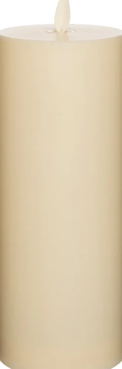Best LED Kerze Outdoor mit beweglicher Flamme creme D 8 H 20 cm Led Kerzen