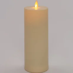 Best LED Kerze Outdoor mit beweglicher Flamme creme D 8 H 20 cm Led Kerzen