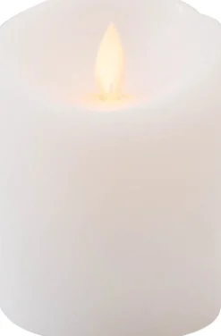 Hot LED Kerze 'Rustik' mit Timer H 10 cm weiß Led Kerzen