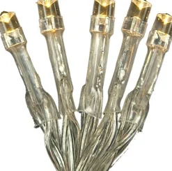 Discount LED-Lichterkette Batterie transparent 2m warmweiß Weihnachtsbaumbeleuchtung