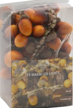 Lichterkette Eicheln 1m warmweiß Motiv-Lichterketten