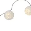 Outlet Lichterkette Kugeln weiß 1,5 m mit 20 LEDs inkl. Timer warmweiß Motiv-Lichterketten