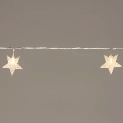 Discount Lichterkette Sterne mit 50 LEDs 10 m warmweiß Motiv-Lichterketten