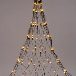 Clearance Lichternetz für Bäume mit 320 LEDs warmweiß H 2,5 m Lichternetze