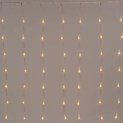Outlet Lichtervorhang 100 x 200 cm mit 200 LEDs extra warm Lichtervorhänge