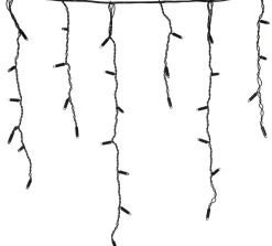 Best Lichtervorhang mit 200 LEDs extra warm 500 cm Eisregen Lichterketten