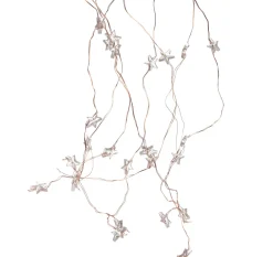 Discount Lichtkaskade LED mit Sternchen 8 x 0,5 m kupfer Lichtkaskaden