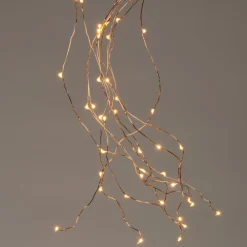 Hot Lichtkaskade mit 100 LEDs gold Trafo 10 x 1 m Lichtkaskaden