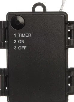 Discount Lichtkaskade silber Sterne 8 x 50 cm warmweiß Lichtkaskaden