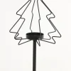 Sale Light & Living Teelichthalter mit Fuß Weihnachtsbaum schwarz D 23 H 47 cm Teelichthalter
