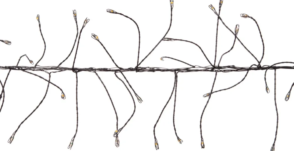 Luca Lighting Cluster-Lichterkette 1440 LEDs weiß 9 m Weihnachtsbaumbeleuchtung