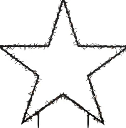 New Luca Lighting Gartenstecker Stern beleuchtet 90 x 1 x 102 cm mit 225 LED LEDs warmweiß Weihnachtssterne|Weihnachtsfiguren (Außen)