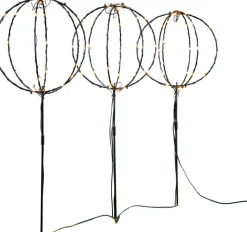Clearance Luca Lighting Gartenstecker Lux mit Beleuchtung D 20 H 60 cm 3 St. Weihnachtsfiguren (Außen)