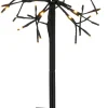 Clearance Luca Lighting Gartenstecker Lichtkaskade Dandelion schwarz mit 64 LEDs warmweiss D 30 H 54 cm Weihnachtsfiguren (Außen)|Lichtkaskaden