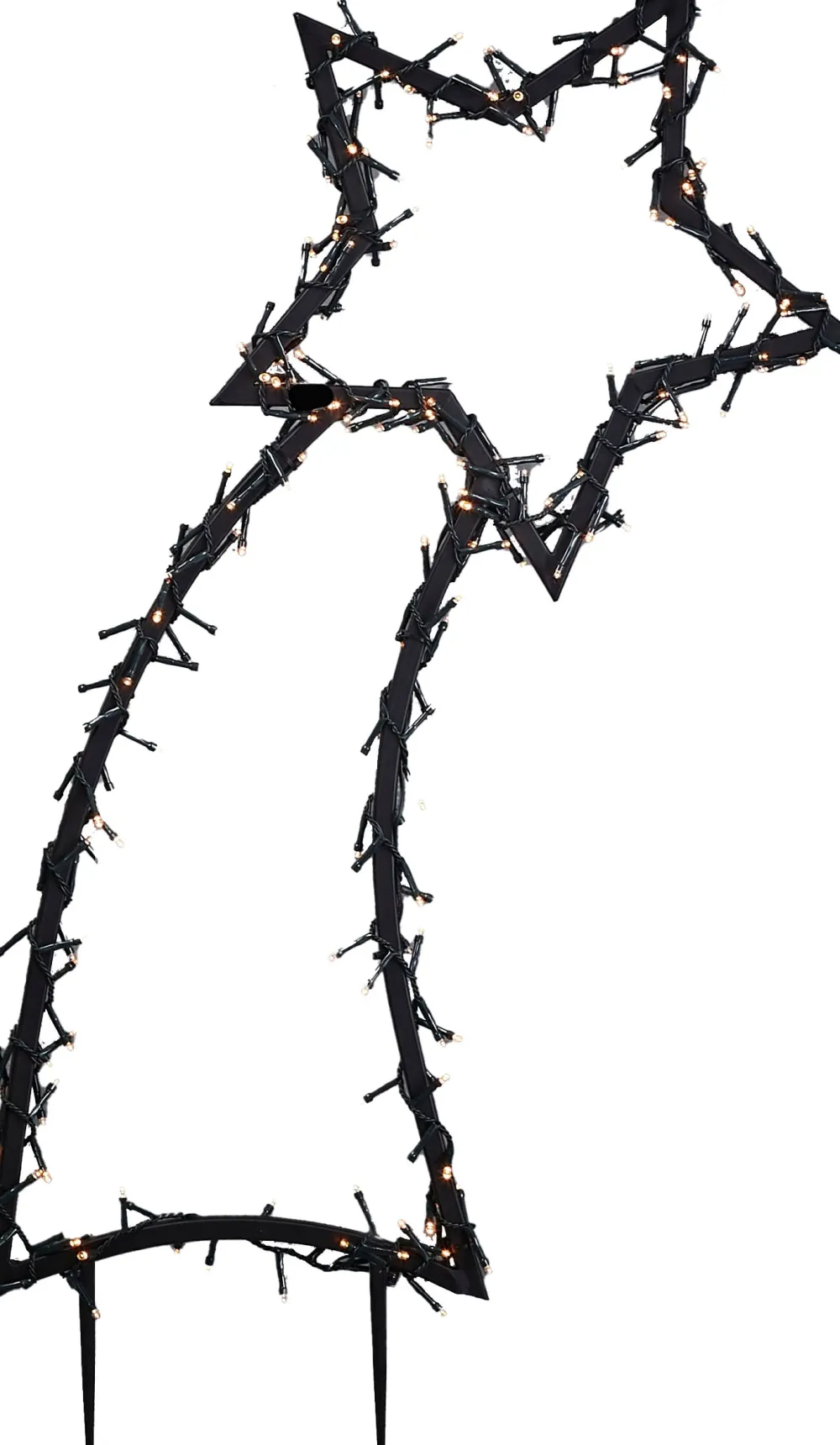 Clearance Luca Lighting Gartenstecker Stern beleuchtet 35 x 1 x 77 cm mit 175 LED LEDs warmweiß Weihnachtsfiguren (Außen)