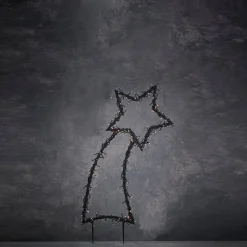 Clearance Luca Lighting Gartenstecker Stern beleuchtet 35 x 1 x 77 cm mit 175 LED LEDs warmweiß Weihnachtsfiguren (Außen)