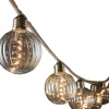 Clearance Luca Lighting Glühbirnen-Lichterkette (Seil) 8,15 m mit 10 Birnen (D 8 cm) und 50 LEDs warmweiß Motiv-Lichterketten
