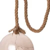 Outlet Luca Lighting Hängelampe Kugel grau mit 40 LEDs warm weiß D 20 H 100 cm Weihnachtsdeko Zum Aufhängen
