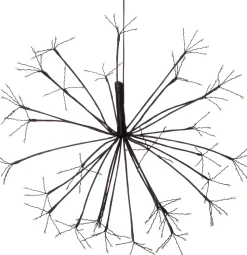 Sale Luca Lighting Hängelampe Lichtkaskade Dandelion mit 160 LEDs warmweiß D 70 H 48 cm Weihnachtsfiguren (Außen)