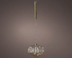 Sale Lumineo Hängelampe Sofia mit Beleuchtung D 20 H 21 cm Weihnachtsdeko Zum Aufhängen