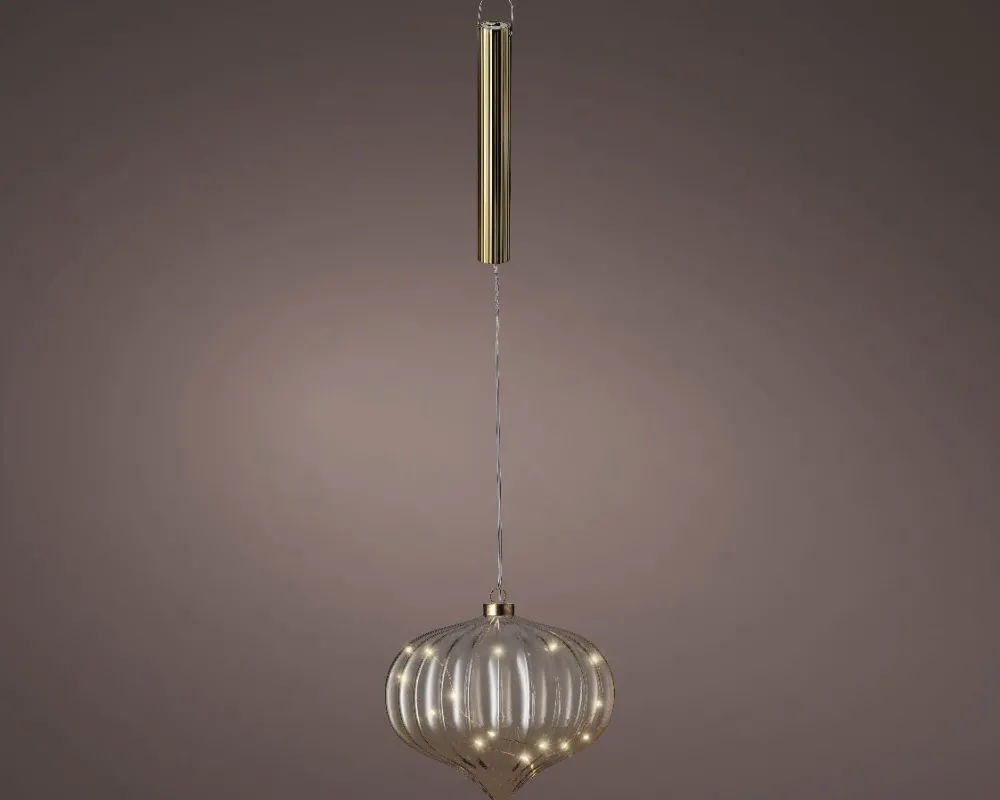 Sale Lumineo Hängelampe Sofia mit Beleuchtung D 20 H 21 cm Weihnachtsdeko Zum Aufhängen