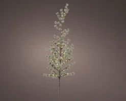 Best Lumineo LED Weihnachtszweig grün 26 Lämpchen warmweiß D 15 H 120 cm Weihnachts- & Adventsdeko|Weihnachtszweige & -Blumen