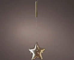 Lumineo Weihnachtsdeko Sofia Stern mit Beleuchtung D 20 H 6,5 cm Weihnachtsdeko Zum Aufhängen